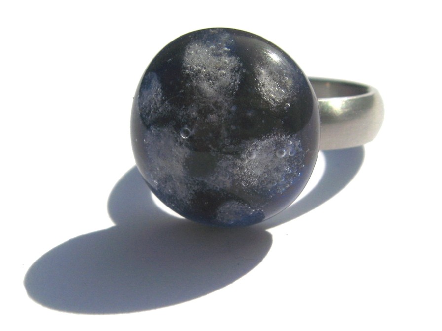 As in glas schroef (ring) top inktblauw